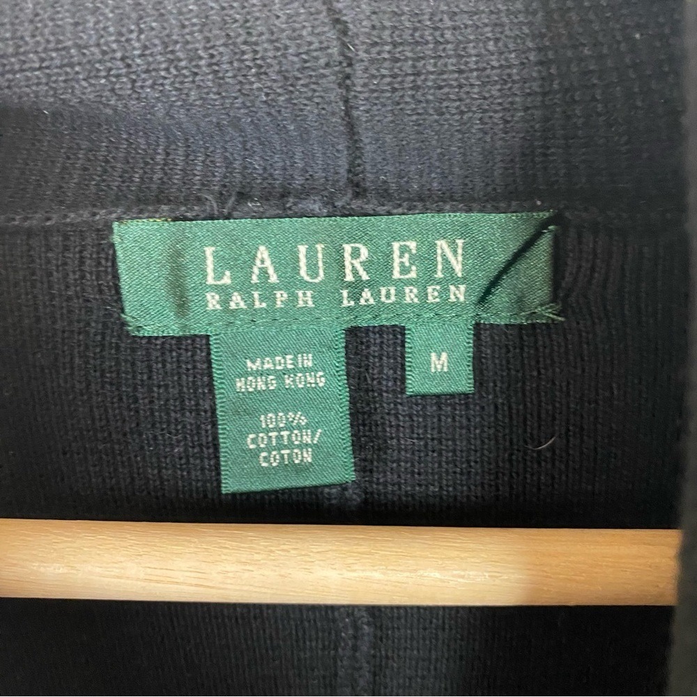Lauren Ralph Lauren Button Down Collared Cardigan Sweater Size Medium - Picture 6 of 6